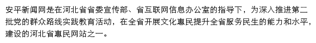 安平新闻网网站详情