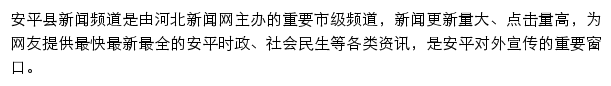 安平县新闻网网站详情