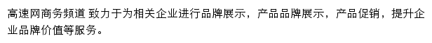 高速网商务频道网站详情