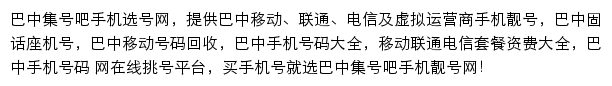 巴中集号吧网站详情