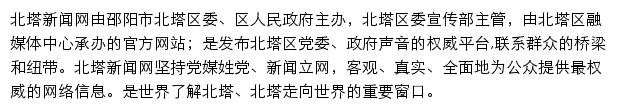 北塔新闻网网站详情