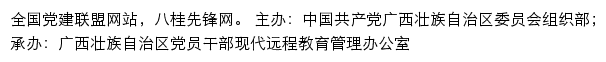 八桂先锋网（中共广西壮族自治区委员会组织部）网站详情