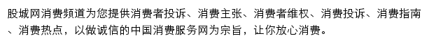 股城网消费频道网站详情