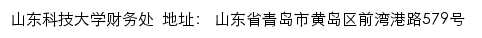 山东科技大学财务处网站详情