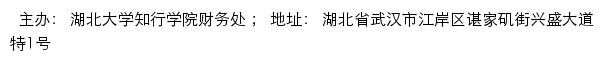 湖北大学知行学院财务处网站详情