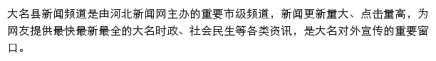 大名县新闻网网站详情