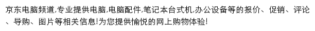 京东电脑频道网站详情