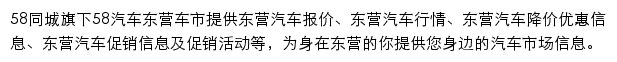 东营汽车网网站详情