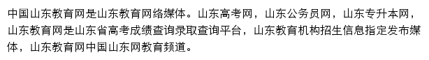 中国山东教育网网站详情