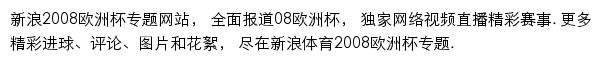 新浪网2008欧洲杯网站详情