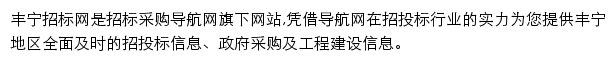 丰宁招标采购导航网网站详情