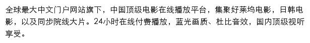 搜狐视频网站详情