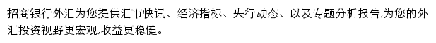 招商银行外汇网站详情