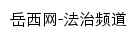 岳西网法治频道网站详情