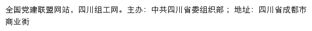 四川组工网（中共四川省委组织部）网站详情