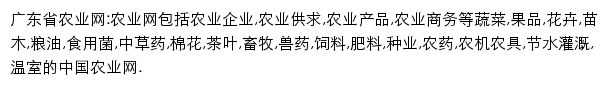 广东省农业网网站详情