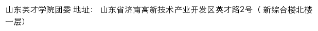 共青团山东英才学院委员会网站详情