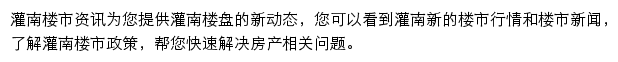 安居客灌南楼市资讯网站详情