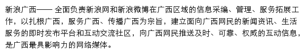 新浪广西网站详情