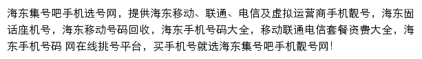 海东集号吧网站详情