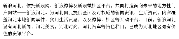 新浪河北网站详情