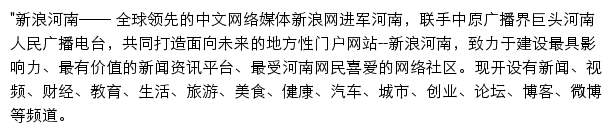 新浪河南网站详情