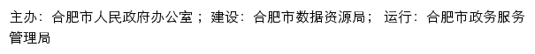 安徽政务服务网合肥分厅网站详情