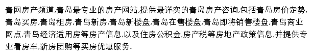 青网房产频道网站详情