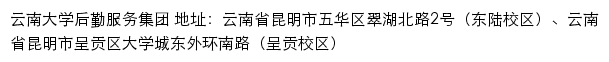 云南大学后勤服务集团网站详情