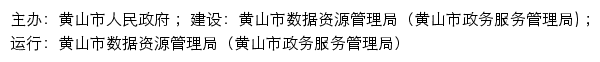 安徽政务服务网黄山分厅网站详情