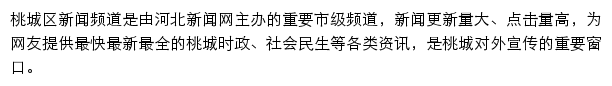 桃城区新闻网网站详情