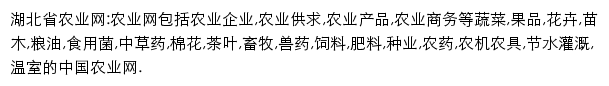 湖北省农业网网站详情