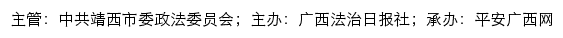 平安靖西网（中共靖西市委政法委员会）网站详情