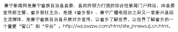 景宁新闻网（浙江在线）网站详情