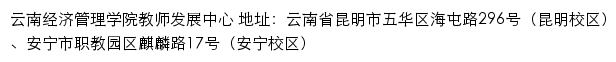 云南经济管理学院教师发展中心网站详情