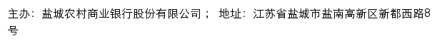 盐城农村商业银行网站详情