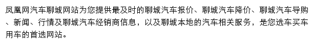 聊城汽车网网站详情