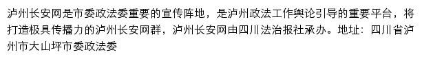 泸州长安网网站详情