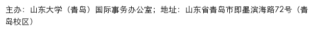 山东大学（青岛）国际事务办公室（仅限内网访问）网站详情