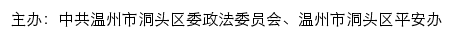 平安洞头网（中共温州市洞头区委政法委员会）网站详情