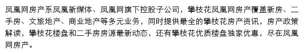 攀枝花房产网网站详情