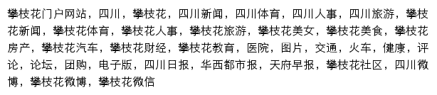 四川在线攀枝花频道网站详情