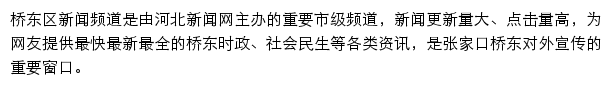 桥东区新闻网网站详情