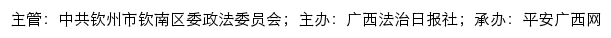 平安钦南网（中共钦州市钦南区委政法委员会）网站详情