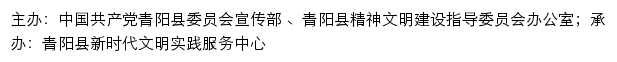 青阳文明网（青阳县精神文明建设指导委员会办公室）网站详情