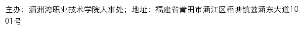 湄洲湾职业技术学院人事处网站详情