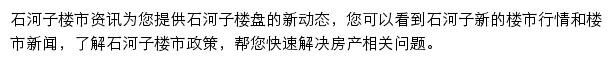 安居客石河子楼市资讯网站详情