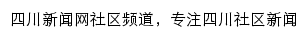 四川新闻网社区频道网站详情