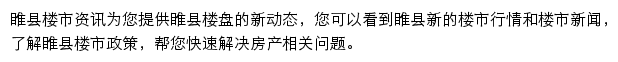 安居客睢县楼市资讯网站详情