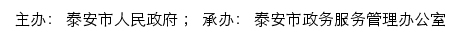 泰安市高新技术产业开发区政务服务网网站详情